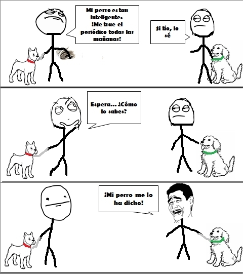 Perros inteligentes - meme