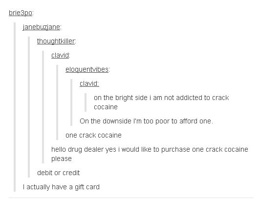 One crack cocaine - meme