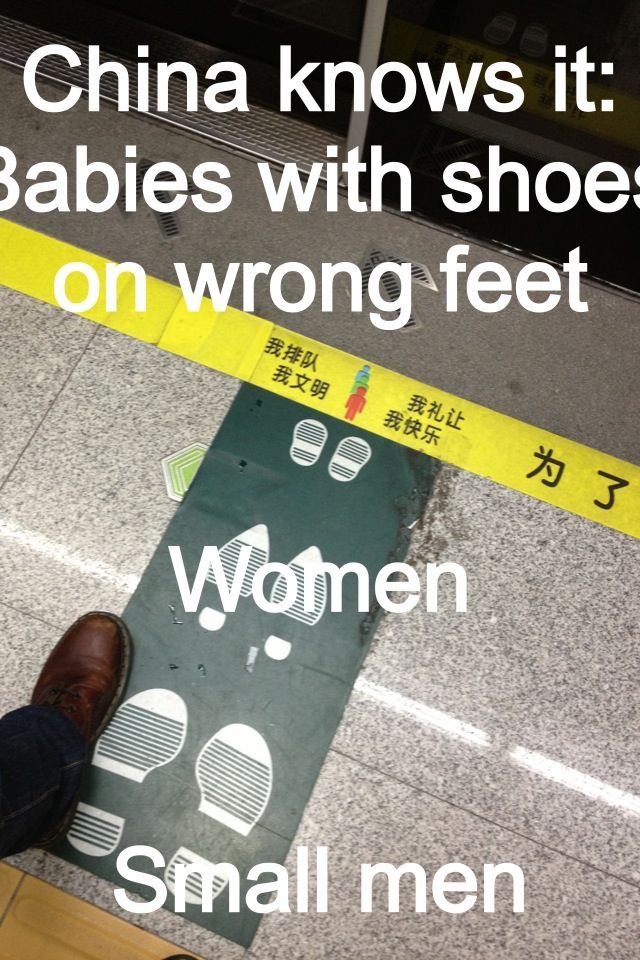Wrong feet - meme
