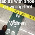 Wrong feet