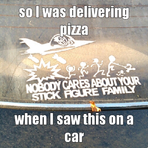 i deliver pizza ;) - meme