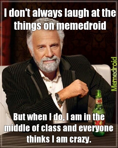 In the middle of class - meme