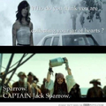 Sparrow. Captain Jack Sparrow. 