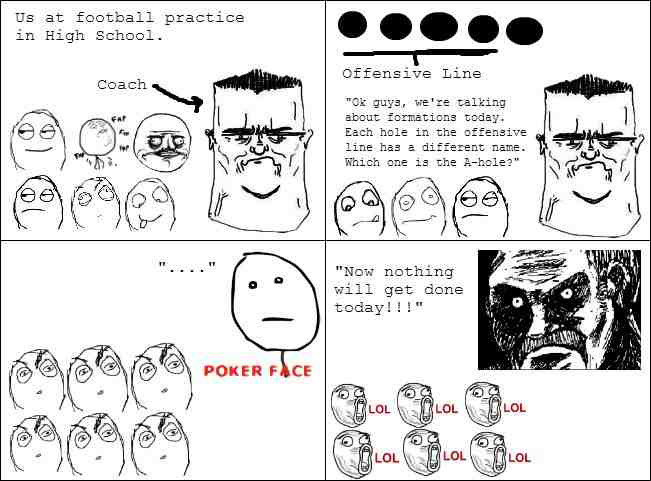Who here plays high school football? - meme