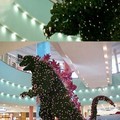 Godzilla Christmas tree at Tokyo mall