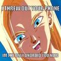 overly attached android 18