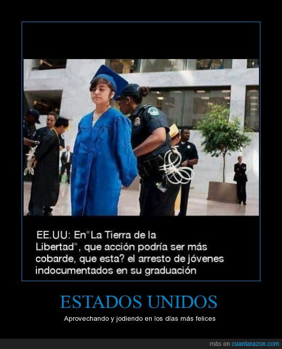 La tierra de la libertad? Nisiquiera ellos se lo creen - meme