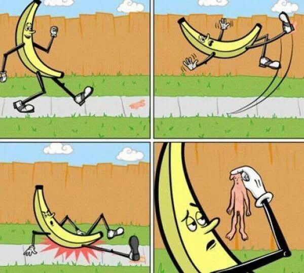 banana vs humans - meme