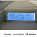 Sassy printer is sassy