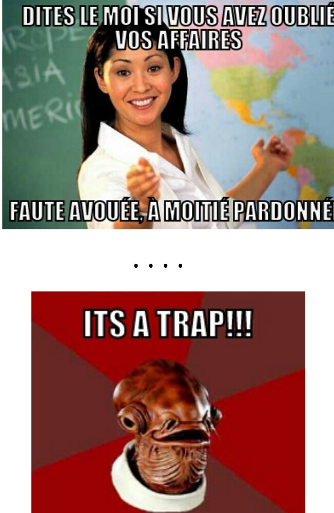 Its a trap=c est un piège!   (authentique ) - meme