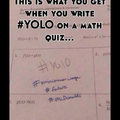 This is what happens if you put yolo on a test 
