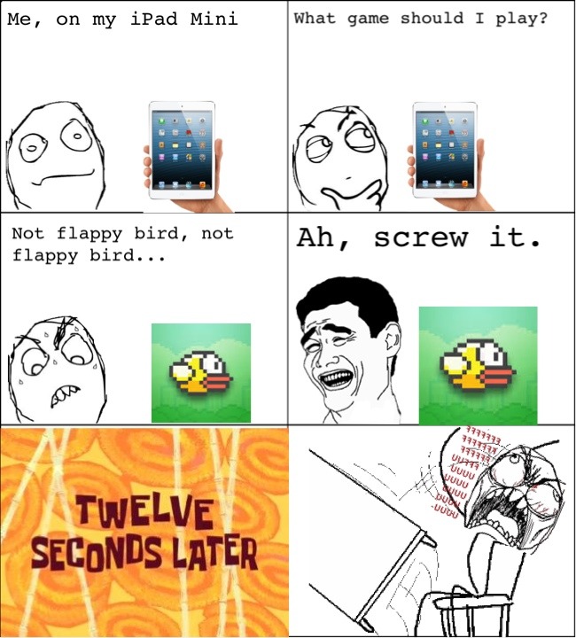 flappy bird is off the store - meme