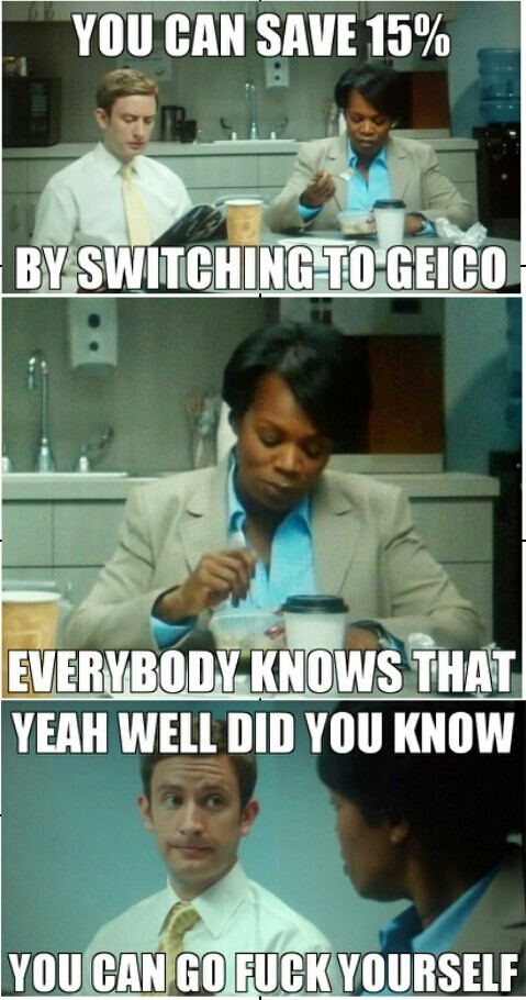 Geico commercials in real life - meme