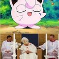 jigglypuff falls asleep at church so pope falls asleep at concert