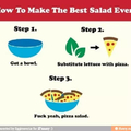 Yeah, pizza salad
