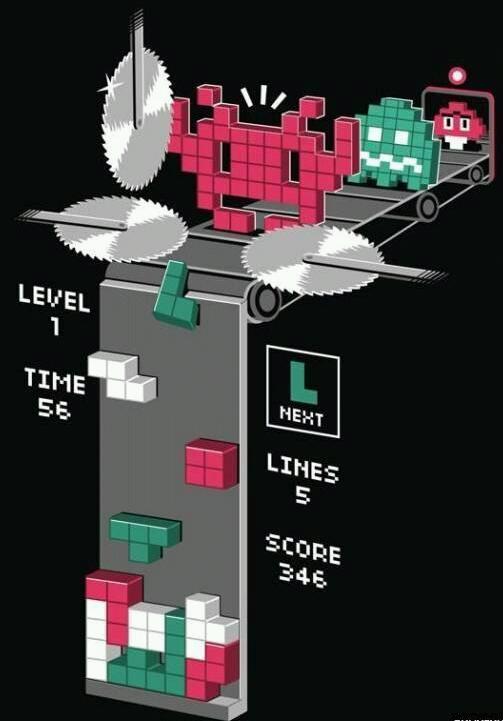 the truth of Tetris - meme