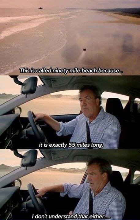 The 90 mile beach - meme