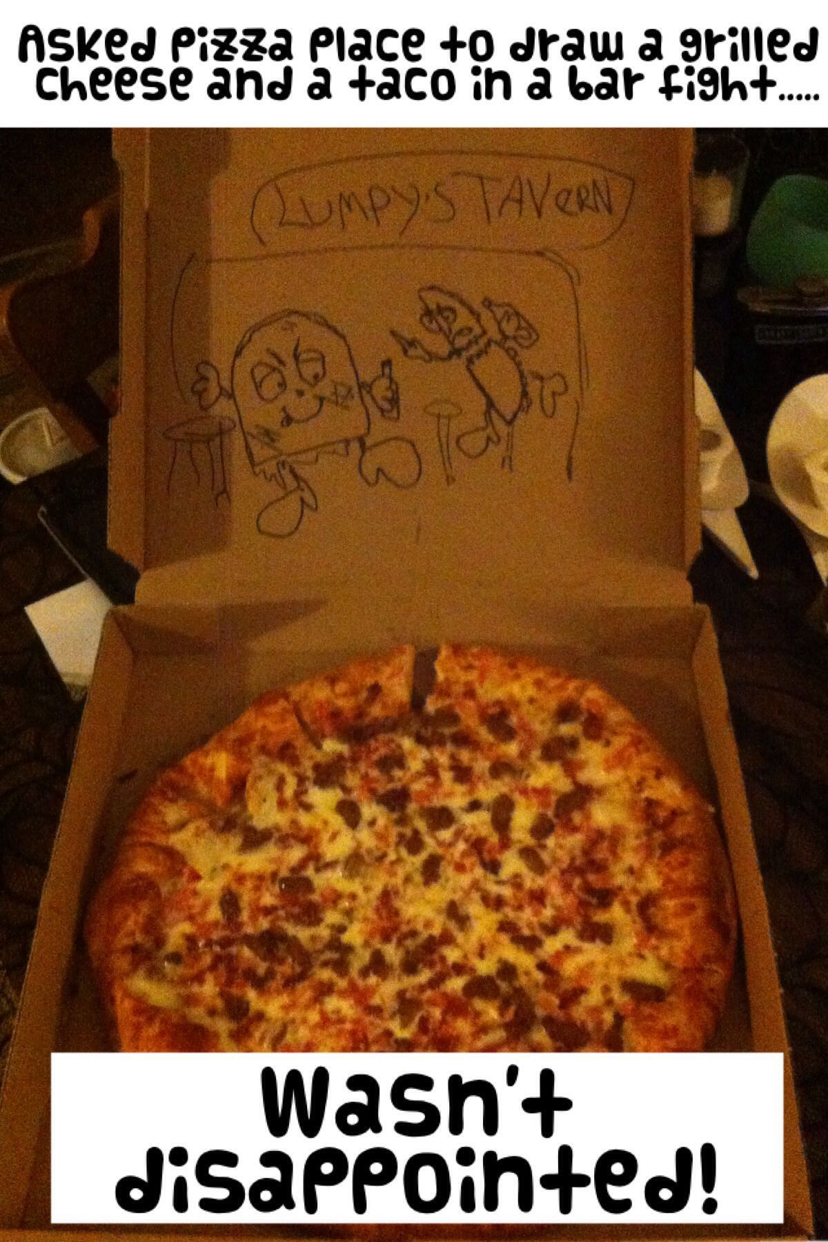 Pizza drawing - meme