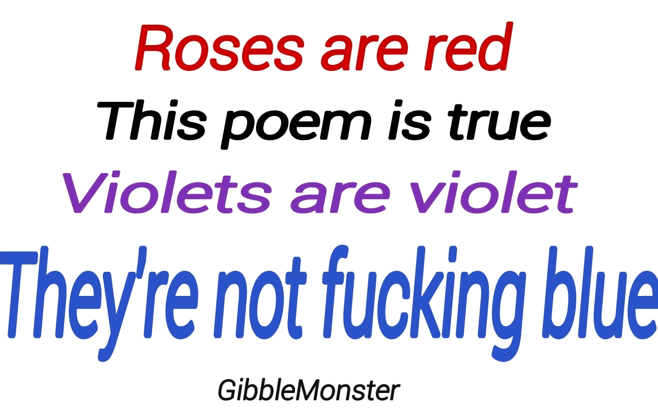 A short poem - meme