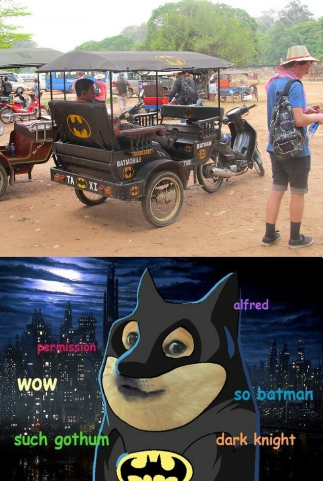 To The Batmobile - meme