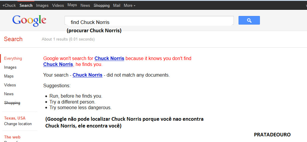 Chuck Norris Acha voce! - meme