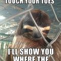 naughty sloth