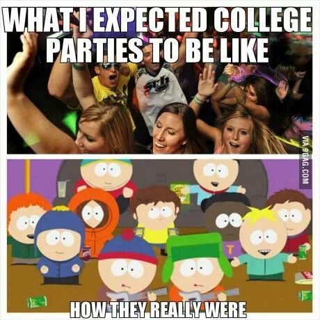 college parties - meme