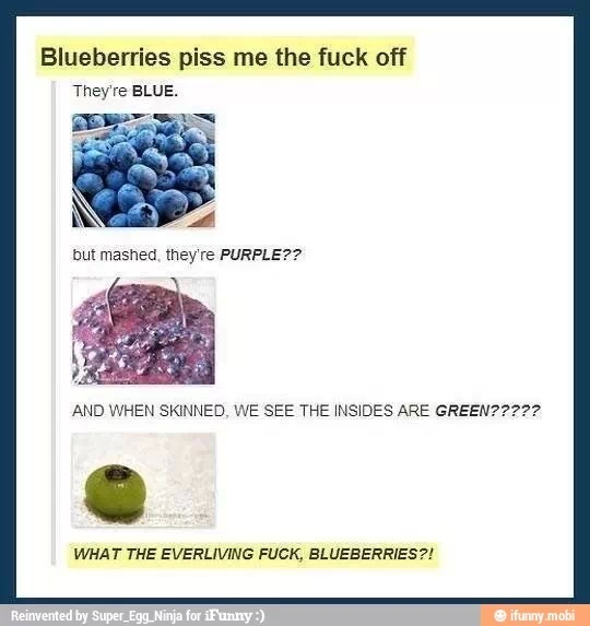 Dem blueberries - meme