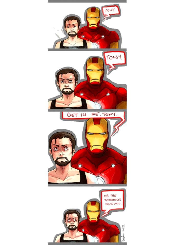 Iron man is nasty - meme
