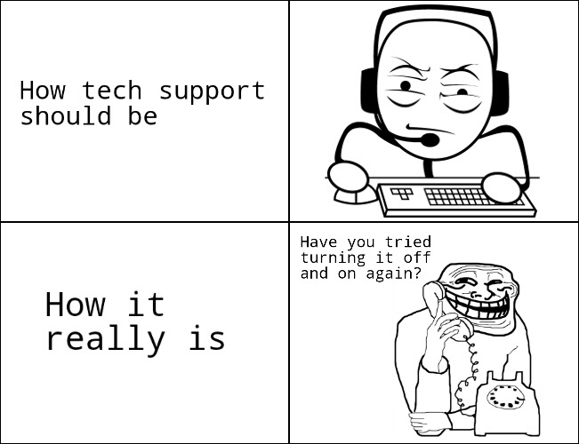 tech support - meme