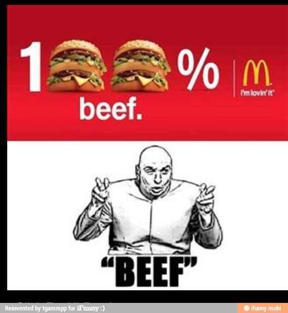McD's used to put 2% meal worms in their food - meme