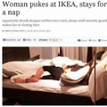 Drunk women at Ikea