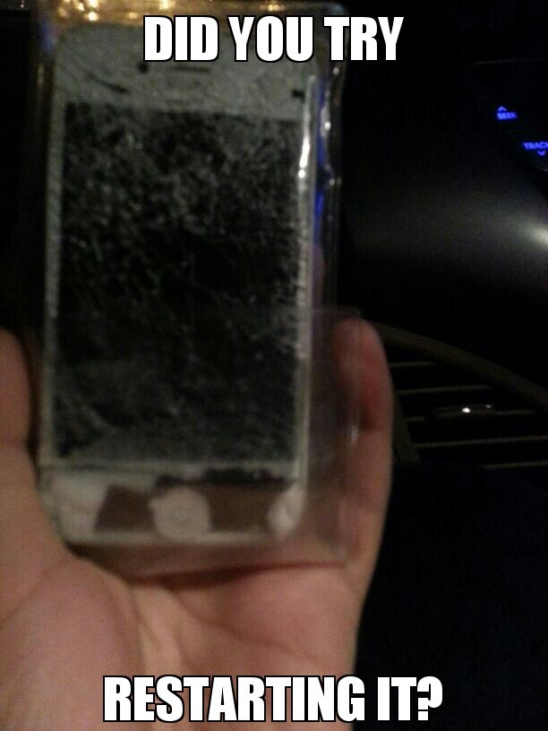My friend threw this guys phone out of the 11th floor because he was boasting about iOS7 - meme