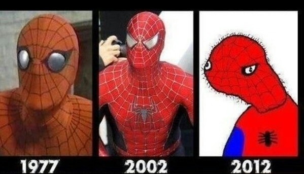 Evolution of Spider-Man - meme