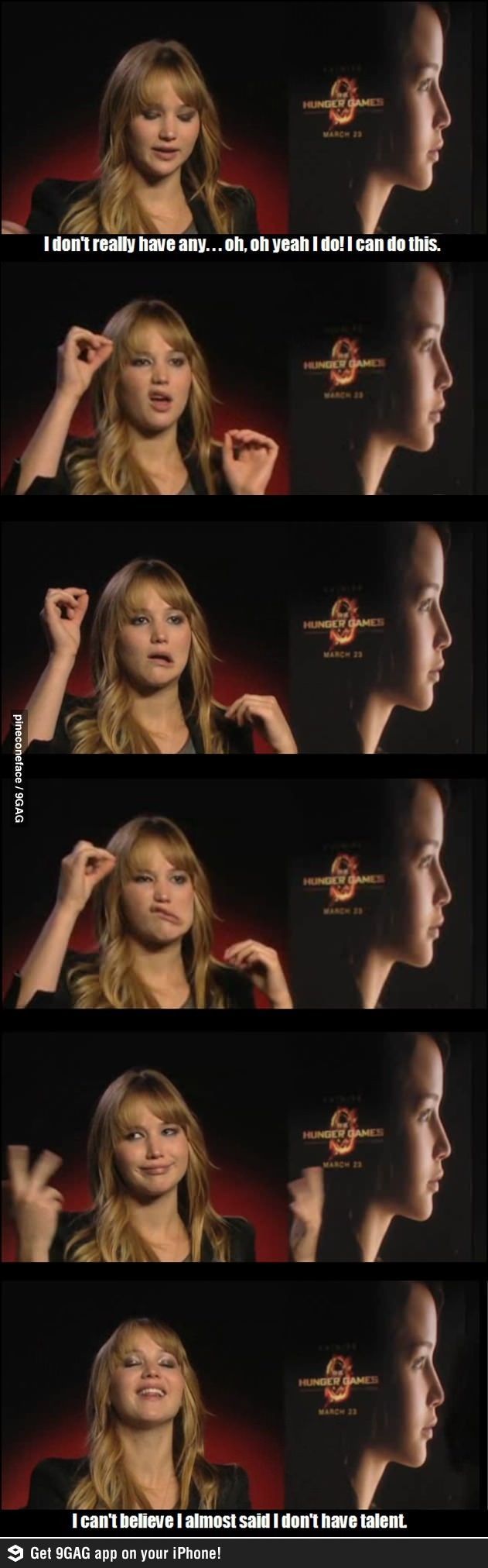 Jennifer Lawrence is awesome!! - meme