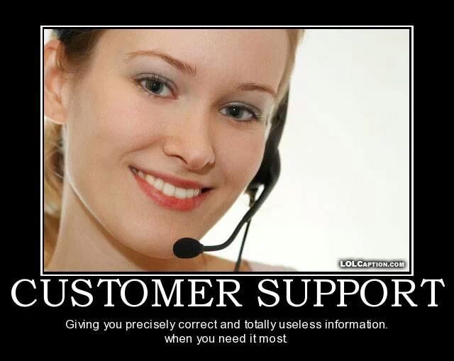 Customer support - meme