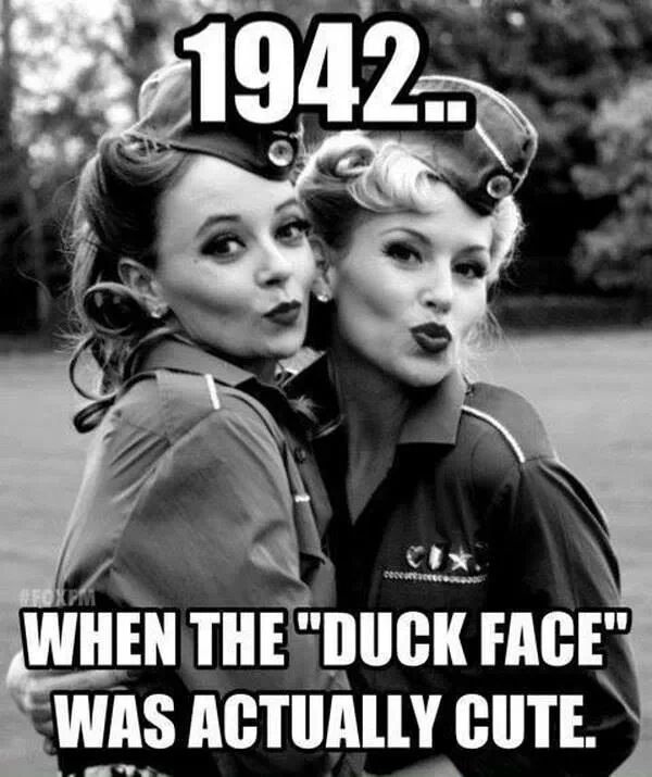 duckfaces everywhere! - meme