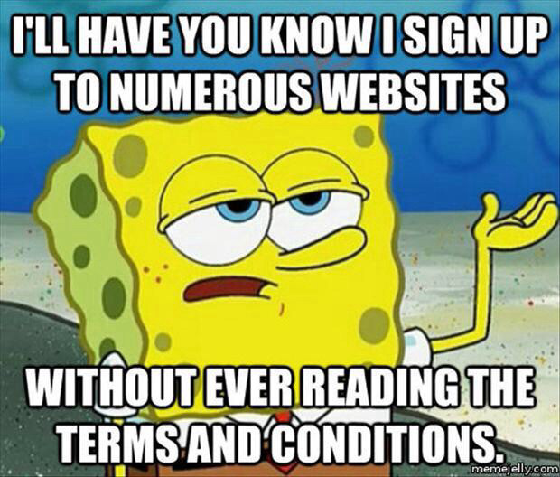 Terms and Conditions - meme