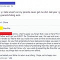 Kid Makes Up Lie About His Parents Never Getting Him Anything for Christmas... His Mom Sees It and Isn't Pleased