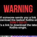 No Kesha please