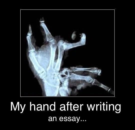 I hate essays -.- - meme