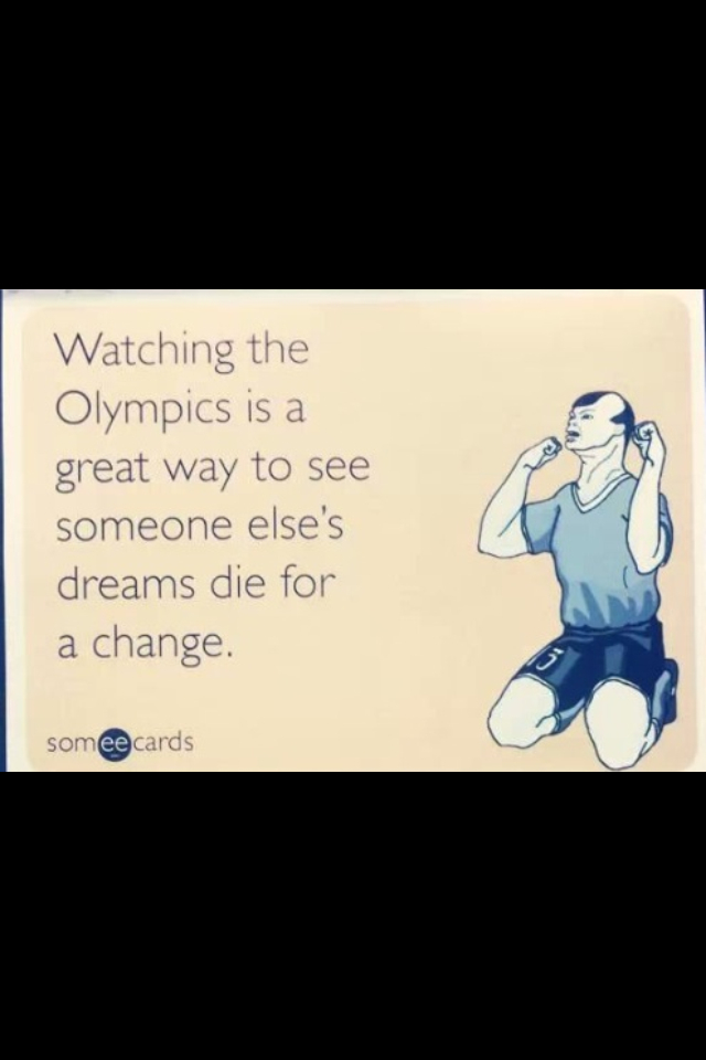 Watching the Olympics - meme