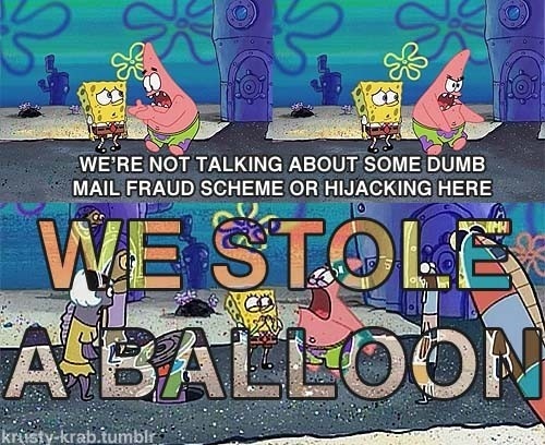 Spongbob balloon - meme