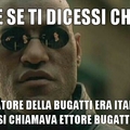 La Bugatti in verità è italiana