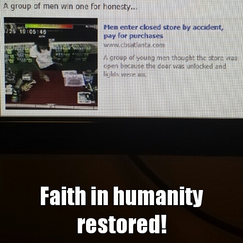 Faith Restored - meme