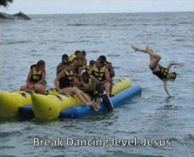 Breakdancing Level: Jesus - meme