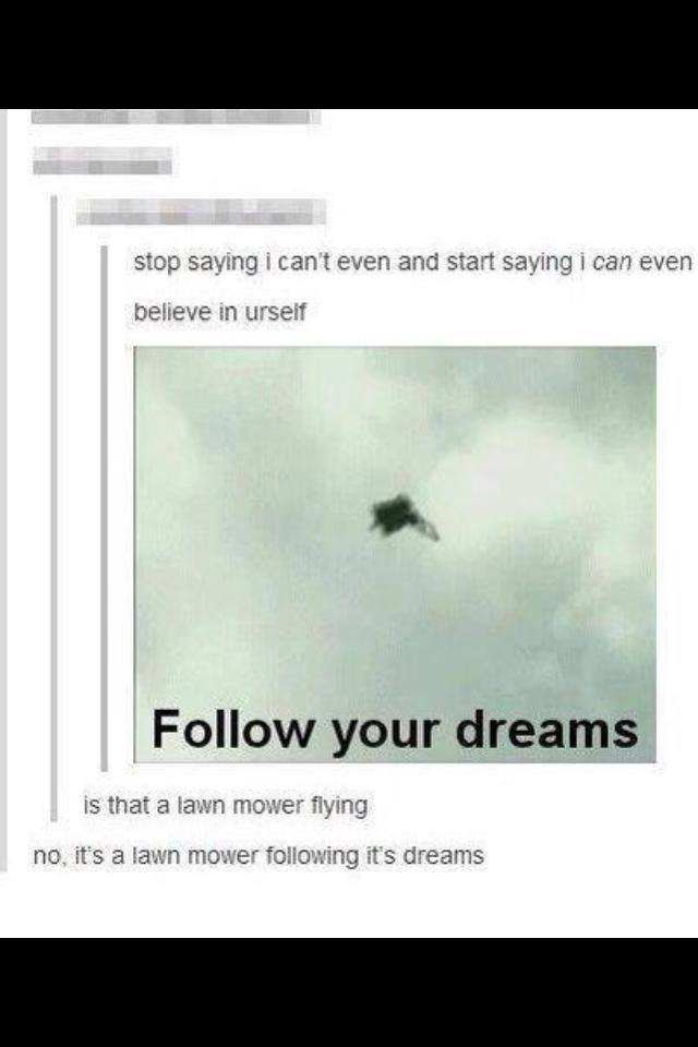 Follow your dreams! - meme