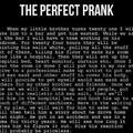 The Perfect Prank....must read