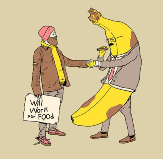 World Hunger drives me bananas - meme