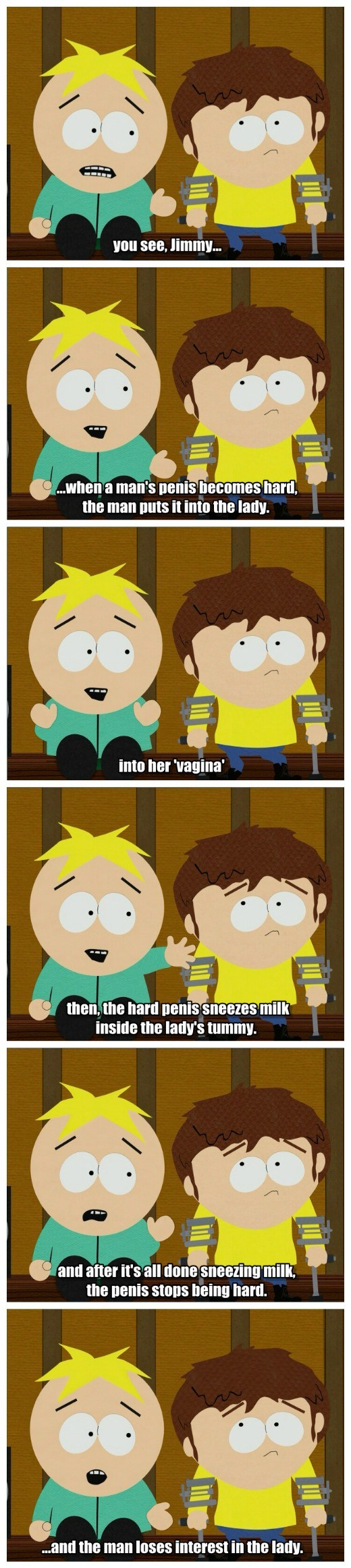 Butters from Southpark idea on sex - meme